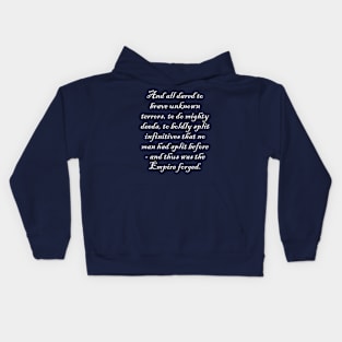 To boldly split infinitives - light text Kids Hoodie